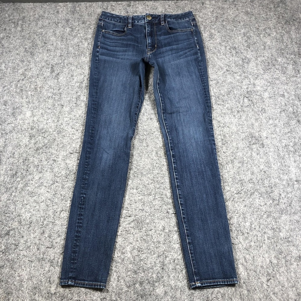 American‎ Eagle Hi-Rise Jegging Jeans Womens 6 Long Medium Wash Stretch Denim